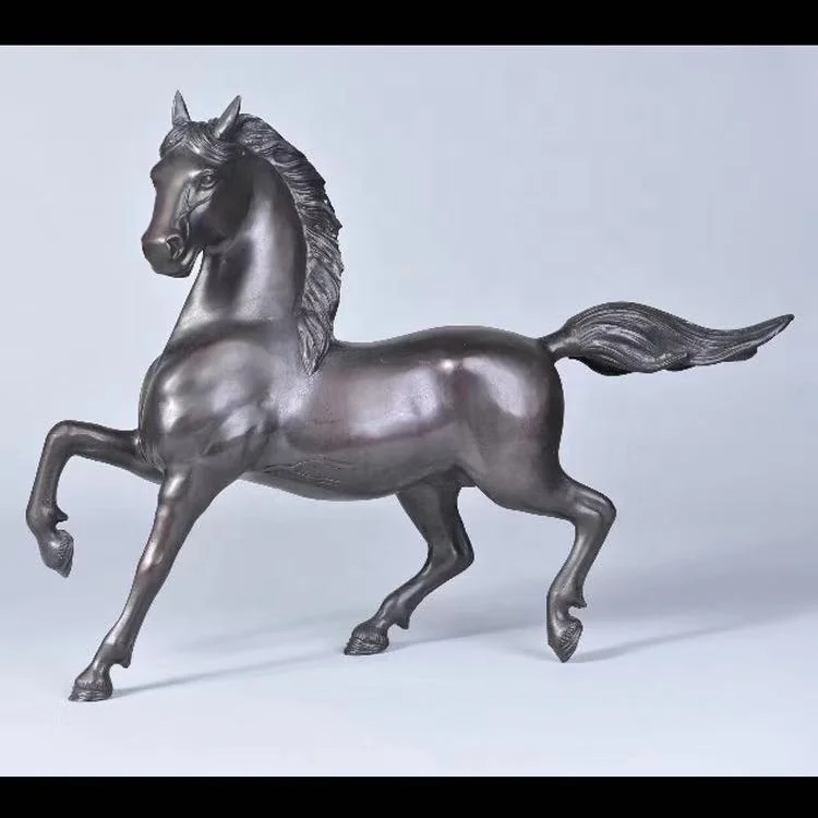 Garden Decoration Metal Sculpture Life Size Bronze Beautiful Horse Sculpture Bronze Copper Sculpture