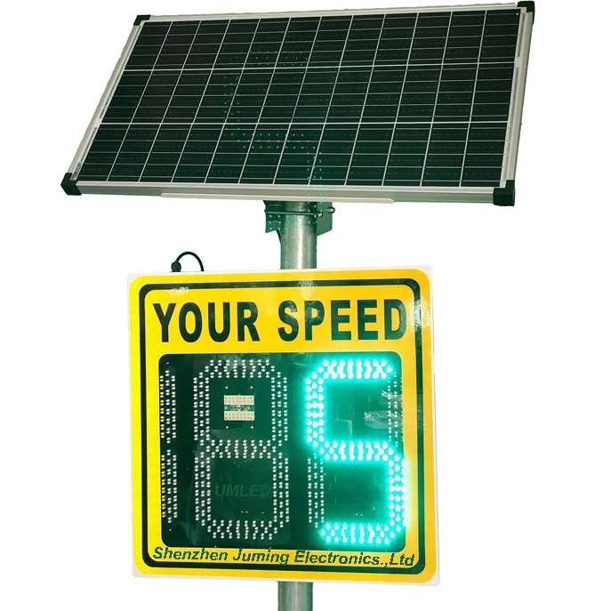 Factory Direct Solar Traffic Speed  Limit Signs Led Car Digital Speed Display Radar Limit Display Sign