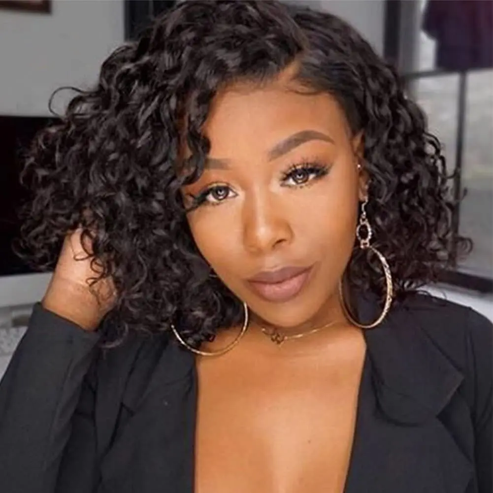 Short Pixie Curls HD Lace Wig Raw Virgin Brazilian Human Hair Cuticle aligned Wig Perruque Bob Lace Front Wigs For Black Women