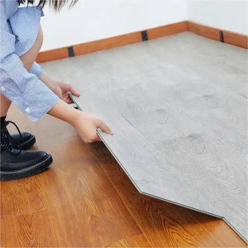 High Quality Luxury Fireproof Non-Slip Stone Marble Wood Grain Design Plastic Waterproof Vinyl Tiles Sheet SPC Plank Flooring