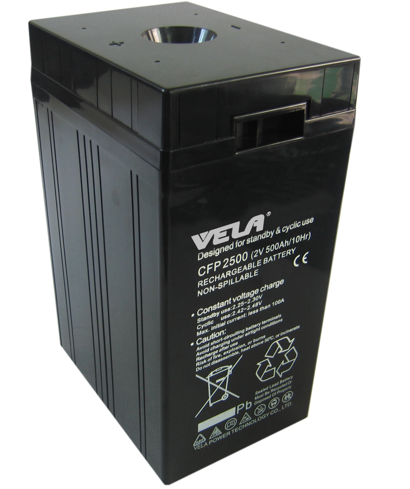 CFP2500 2V solar battery 500Ah  rechargeable VRLA battery for telecommunication equipments