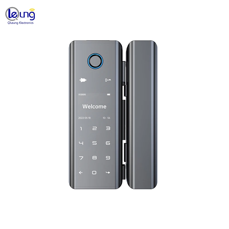 Qleung New Pattern Glass Door Lock G9S Tuya Remote Control High Quality Fingerprint Intelligent Door Lock