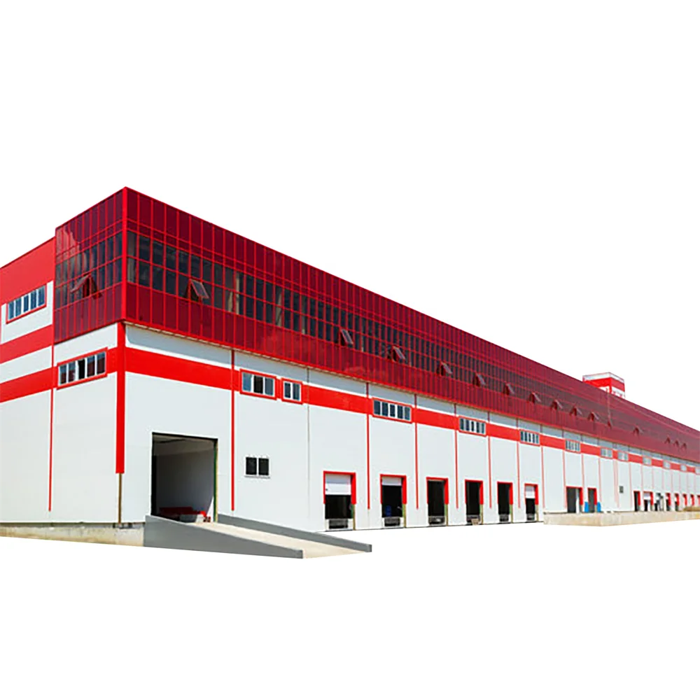 Low cost sandwich panel quick build steel structure storage units warehouse construction