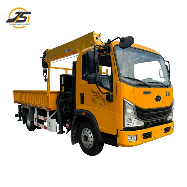 Great Products Truck Mounted Crane 5Ton Telescopic Boom  For Lifting Construction Project