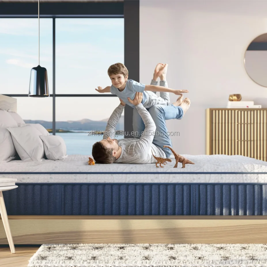 5 Star Hotel Luxury Queen King Size Mattresses Euro Top Pocket Spring Mattress Nature Latex Gel Memory Foam Bed Furniture in Box