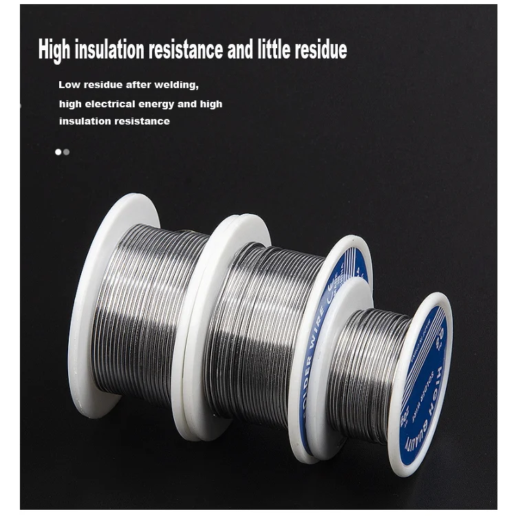 Manufacturers Direct Sales Large Roll Solder Wire 0.8 1.0mm  Environmental Lead-free Solder Wire 100g Smooth Tin