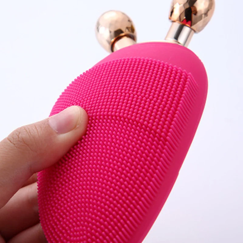 2019 New Arrival Beauty Amazon Sonic Facial Cleansing Brush Waterproof Electric Silicone Face Cleanser Brush