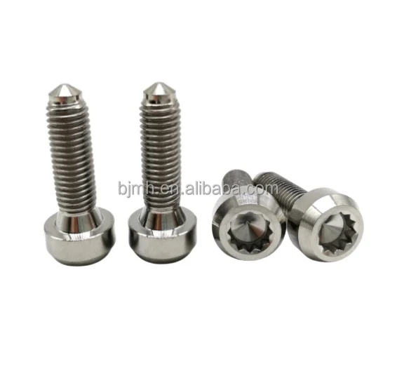 Custom OEM ODM bbs titanium bolts M8*32mm M8*24mm BBS bolt Split Rim Wheel Hub Gr.5 Ti-6Al-4V 12 point Flange Bolt with Nuts
