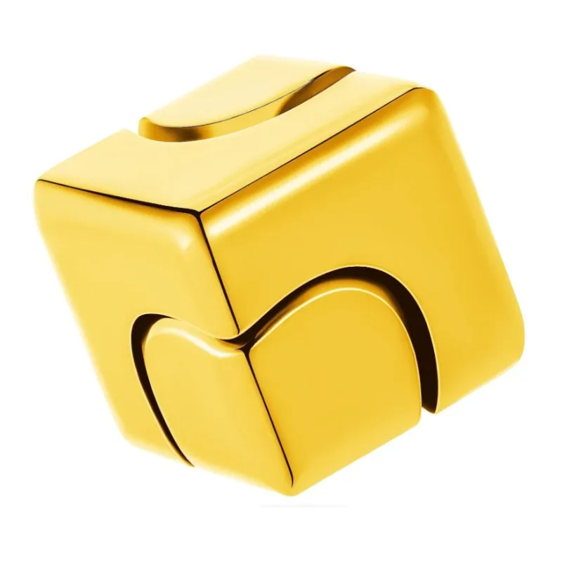 luxury cool mini gadget Sensory Tool EDC fidgeting game custom Metal cube fidget toy