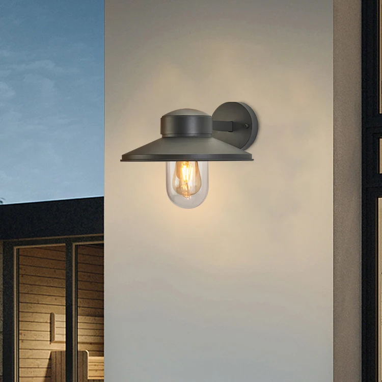Aluminum outside Down light outdoor garden light Exterior Wall Sconce E27 LED Outdoor Wall Lamp