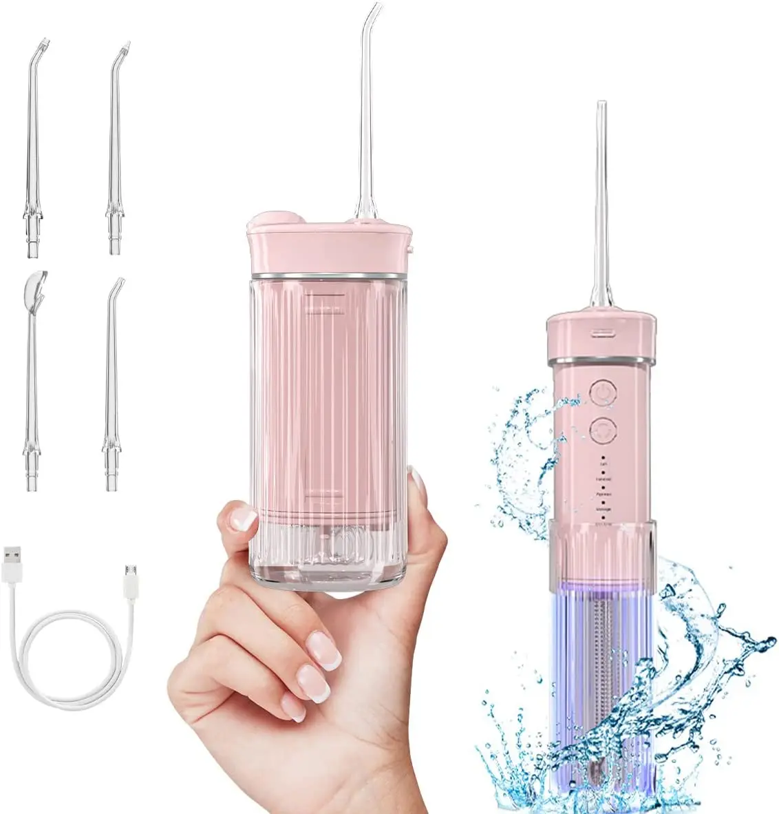 Handheld Oral Irrigator Dental Flosser Portable Water Flosser Oral Dental Irrigator Travel Use Electric Tooth Cleaner