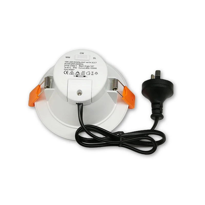Market Led Downlight Power Changeable Led Recessed Down Lights Australia SAA Approved 10W 12W 3 Colors