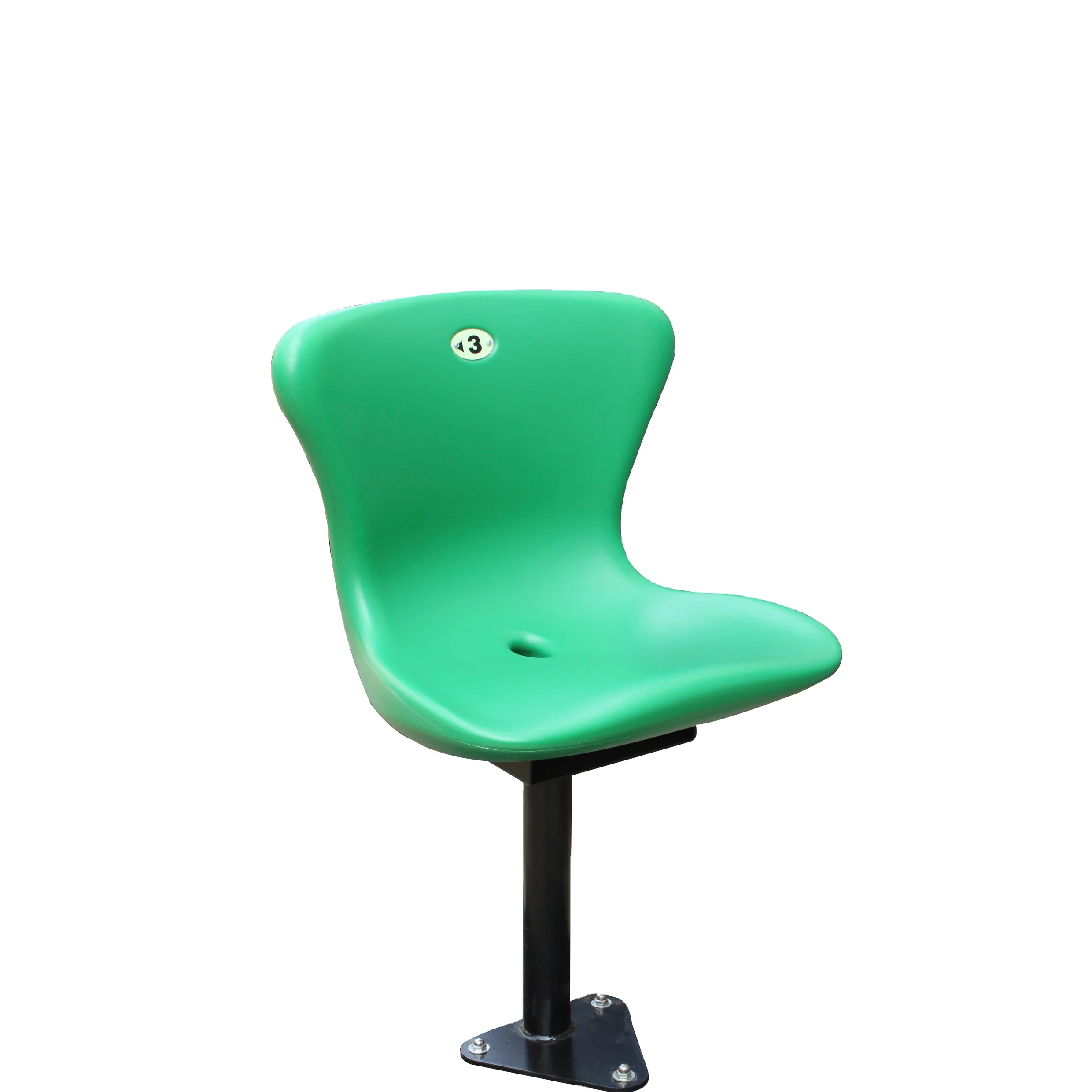 Factory price red plastic bucket stadium chair sport seat for gym