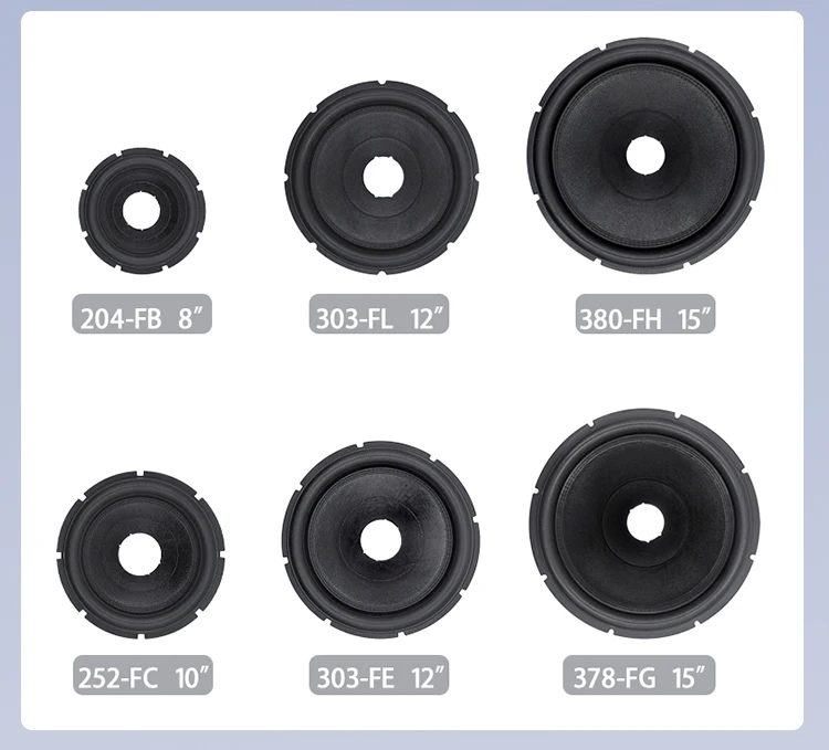 Car speakers & accessories Speaker Parts 10'  Foam Edge Paper Cone 8 15 18 Inch Subwoof Speakers Cones