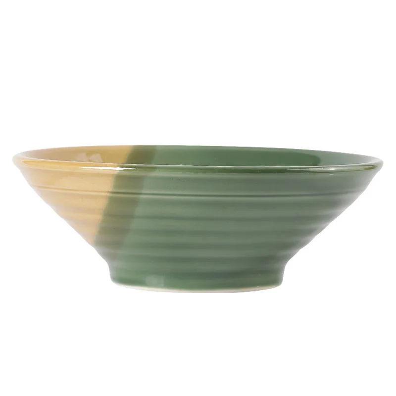 Green Huangyang Well Bowl, Earth Pottery Douli Bowl