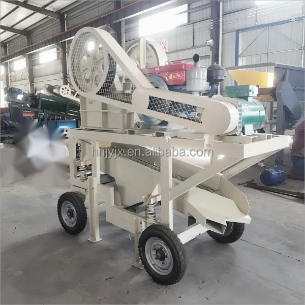 Portable On-Site Rock Concrete Mining Jaw Crusher For Sale Mobile PE250x400 Jaw Crusher Machine With Vibrating Screen