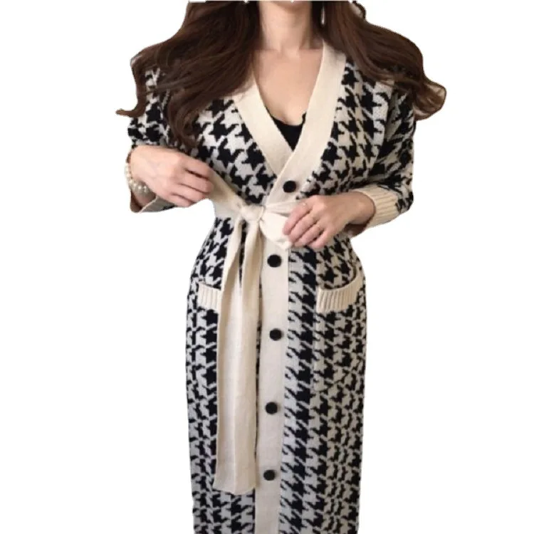 2021 Europe the United States cross-border autumn winter new French Hepburn light mature wind waist slimming luxury socialite