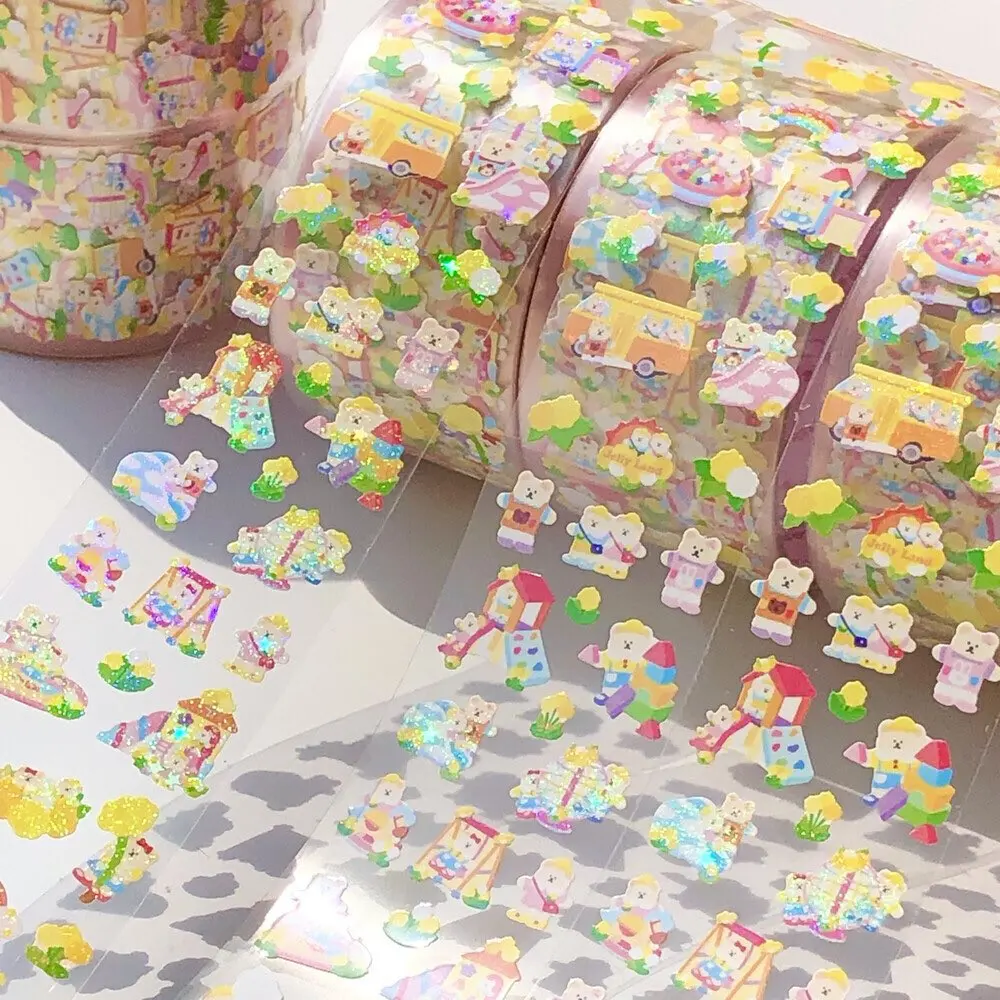 Custom Kawaii Rose Gold Foil Printed Japanese Washi Masking Paper Tape 5m Length with Silicone Adhesive for Display Decoration