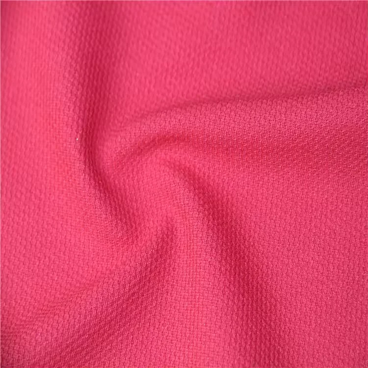 SY249 Manufacture 100% Polyester polo pique sport stretch t-shirt jersey fabric double faced interlock rib knit jersey fabric