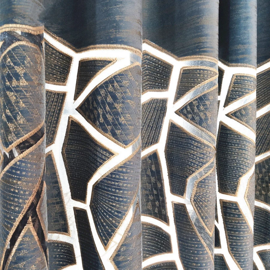 Bindi Modern Hollow-out Laser Embroidery Living Room Curtains Can Be Customized