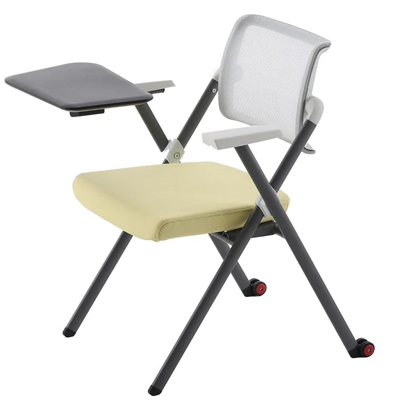 10027 Wholesale cheap training room meeting training chair with writing pad fold meeting training chairs