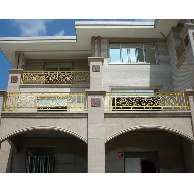 exterior metal iron balcony balustrade railing balusters foshan for house