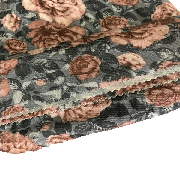 Shaoxing Textile Hot Sale Viscose Printed Spandex Fabric, Viscose Elastane Printed Fabric