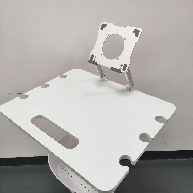 Aluminum Emergency Trolley ABS Panel Cart for Laptop Conference Endoscope Medical-Grade Hospital Furniture