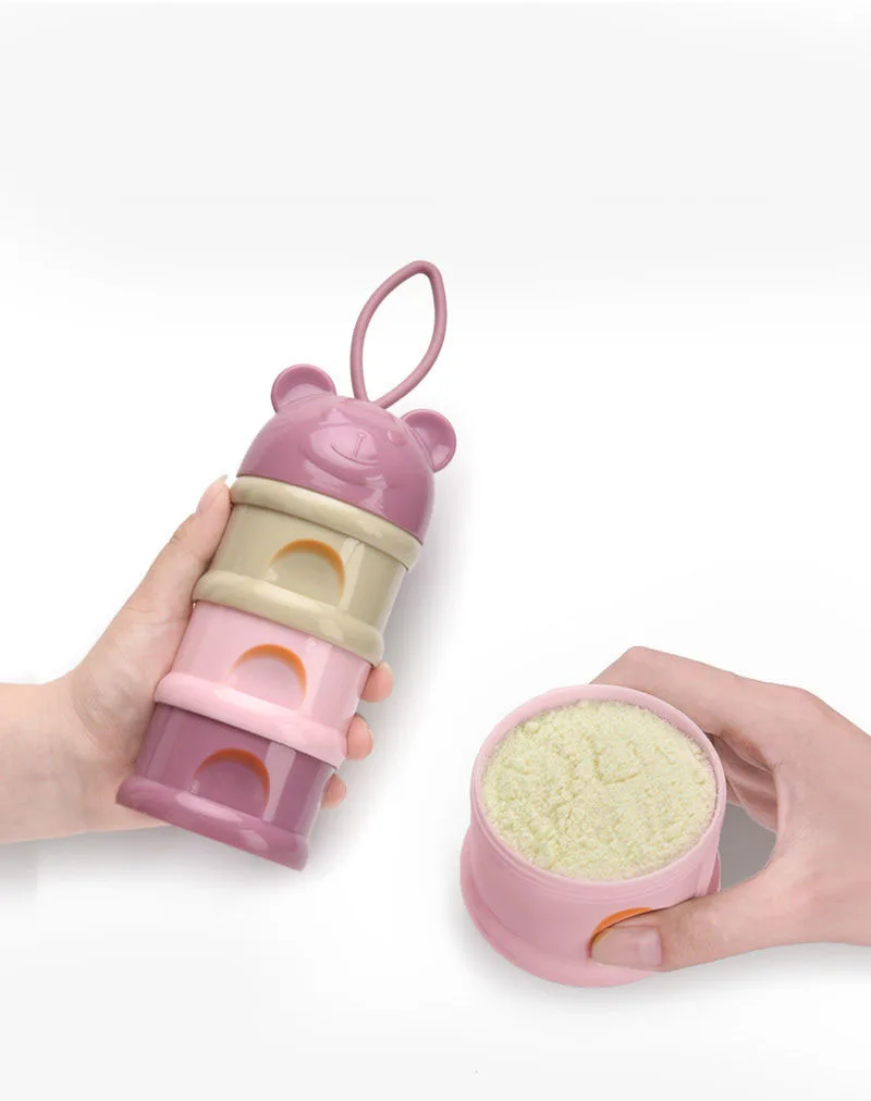 Portable Baby Breast Milk Storage Container Formula Dispenser Feeding Milk Powder Container Milk Storage