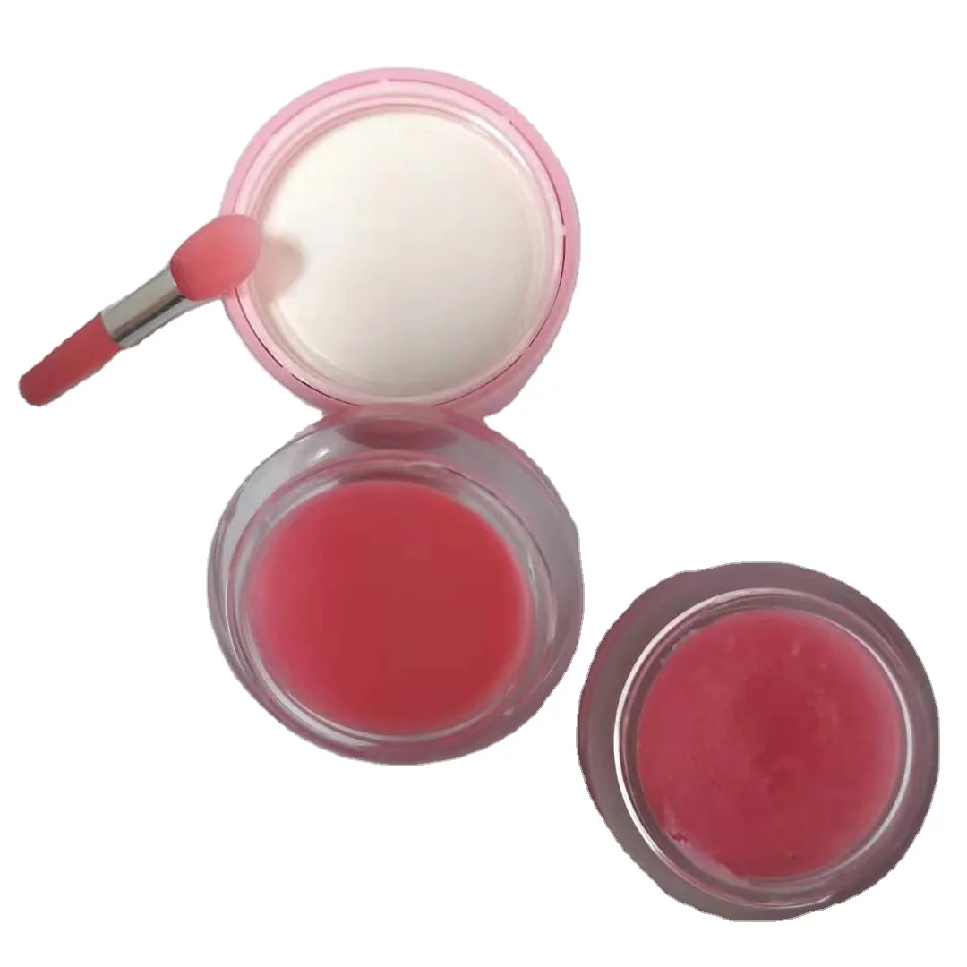 Оптовая продажа Пользовательский логотип органический натуральный 2 в 1 увлажняющая маска для губ скраб для губ