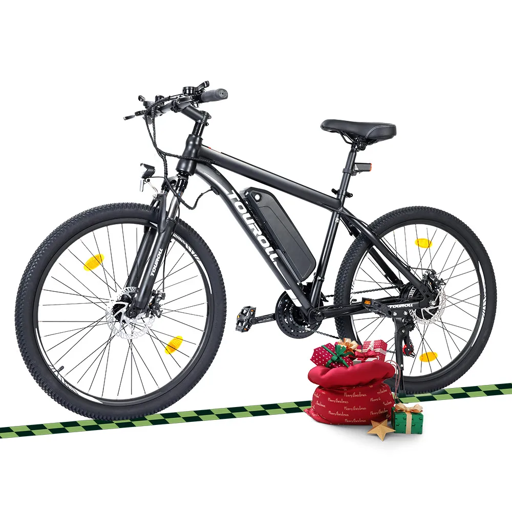 New Arrival 21 Speed Shimano Gear 250W 13Ah CST Off-Road Tires Touroll U1 26 MTB Electric Bike For Adult