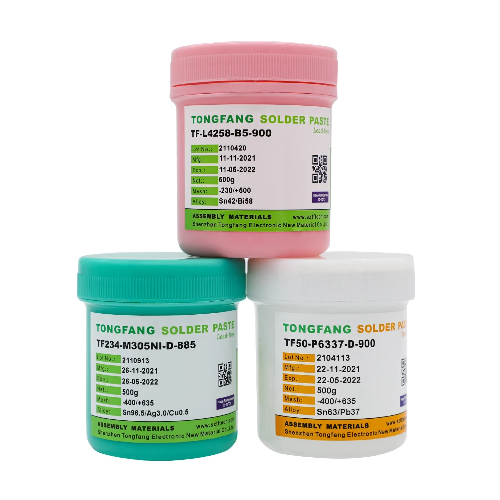 TONGFANG SMT solder paste Sn63Pb37 Tin-lead soldering welding Flux No-clean PCB LED