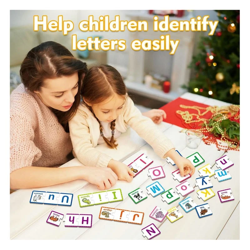 Alphabet Puzzle Cards ABC puzzle Alphabet Learning Toys Matching Letter Game Preschool Learning Activities