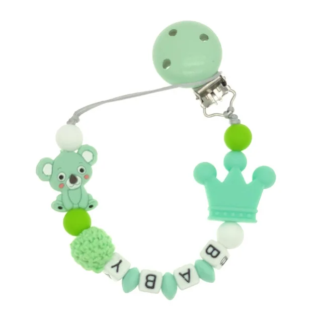 Baby Silicone Teether Toy Infant Sore Gums Pain Relieve Teething Discomfort Bpa Free Silicone Beads Customized