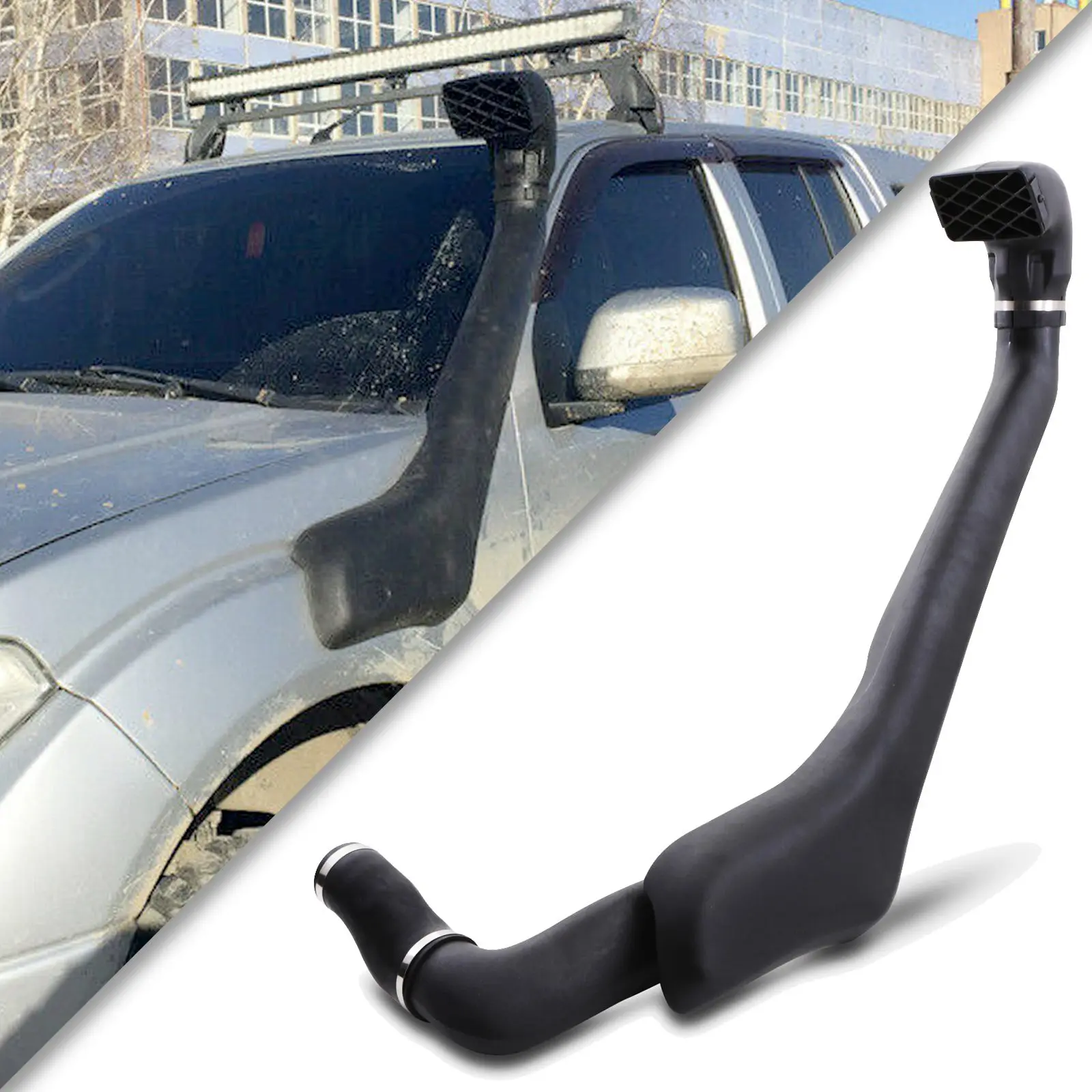 Nissan Navara D40 Pathfinder R51 2008-2014 Snorkel with Raised Air Intake Bumper Type