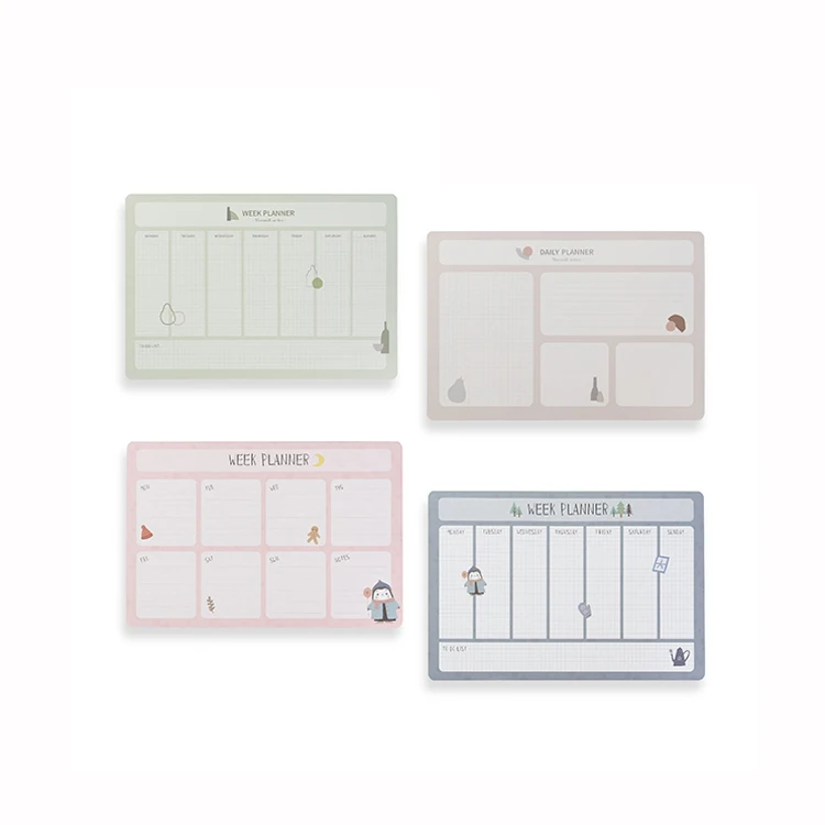 Wholesale Personalized Creative Daily Weekly Planner Notes Pad Schedule Book Agendas