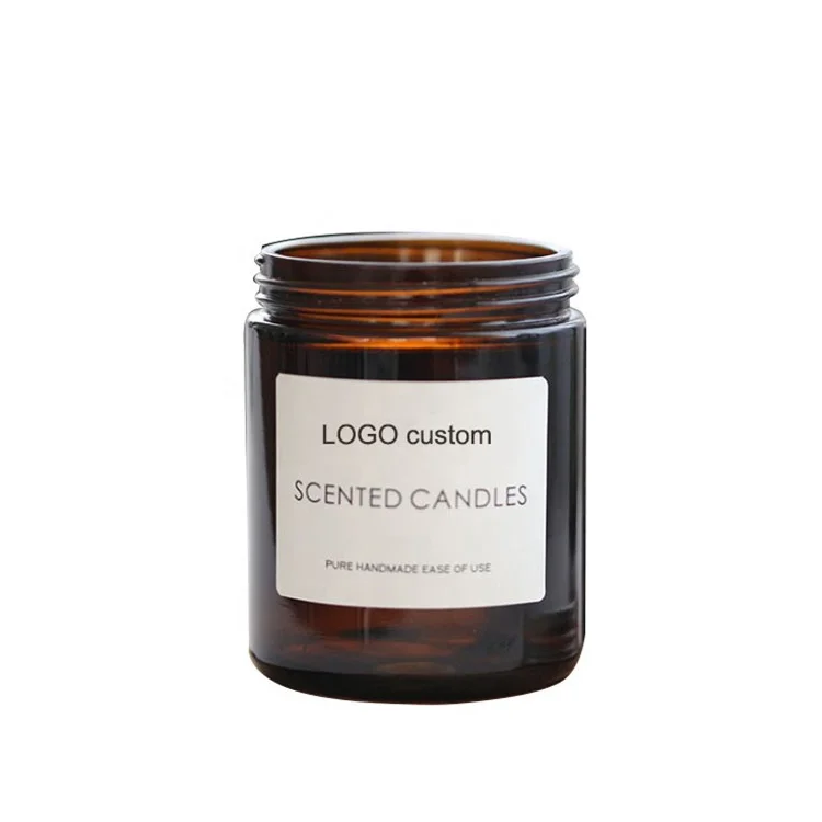 Wholesale Classic Black Glass Candle Jar with Lid for Candle Making