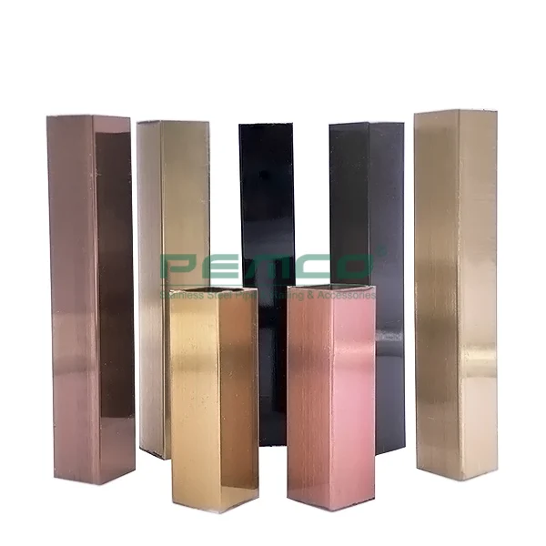  Inox новая дешевая Заводская 304 для балюстрад из нержавеющей стали Pvd цвета шампанского Золотые Трубки проекты