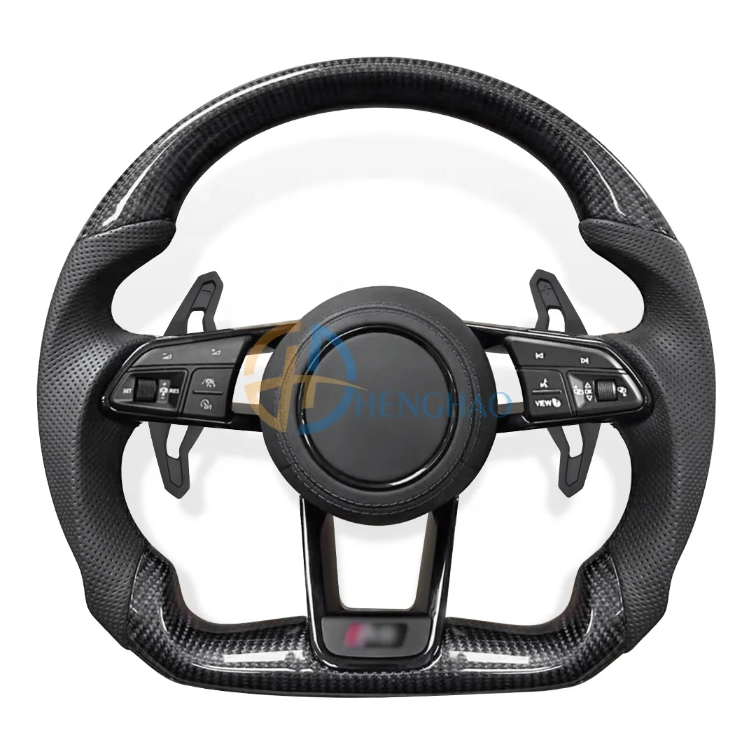 Custom Car Steering Wheel For Volkswagen Golf Passat Jetta Polo MK6 MK7 MK8 Carbon Fibre Steering Wheel