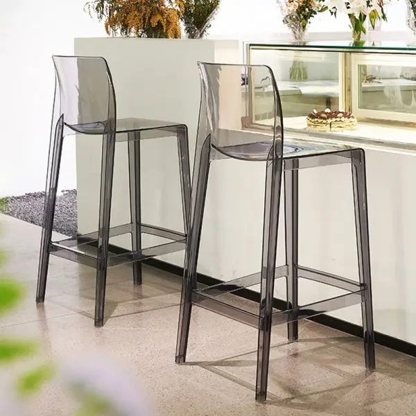 Stackable Study Custom Transparent High Wholesale Stool Kitchen Counter Outdoor Bar Acrylic Chair
