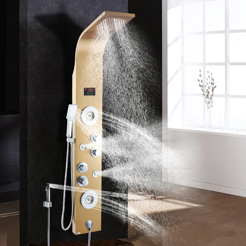 Shower panel factory price shower set bathroom wholesale commercial multifunctional modern bathroom shower