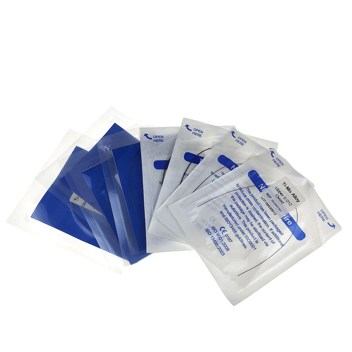 Denxy Dental hot sell Ti-mo Alloy archwire for Orthodontic bracket Super Elastic TMA Archi Wire Super Elastic TMA ArchiWire