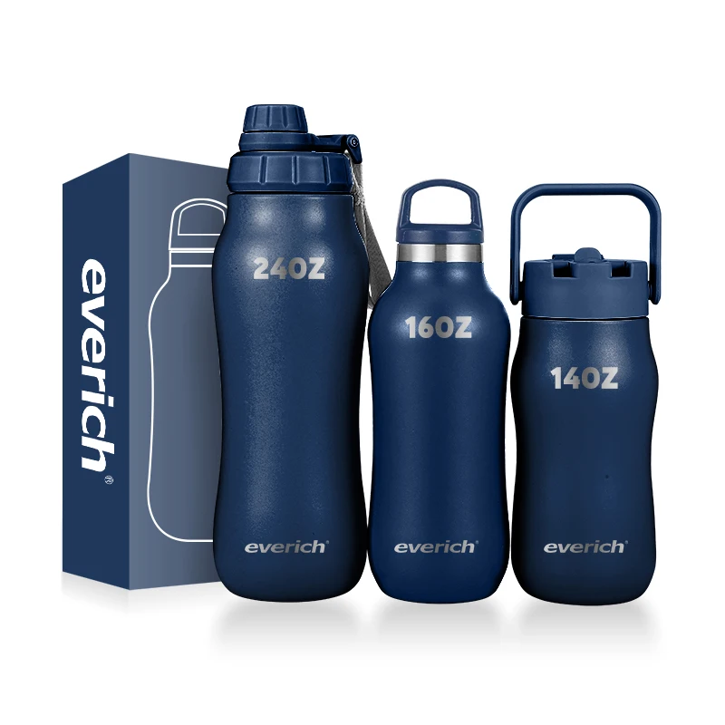 Everich Logo customized ODM/OEM insulated sports water bottle with handled