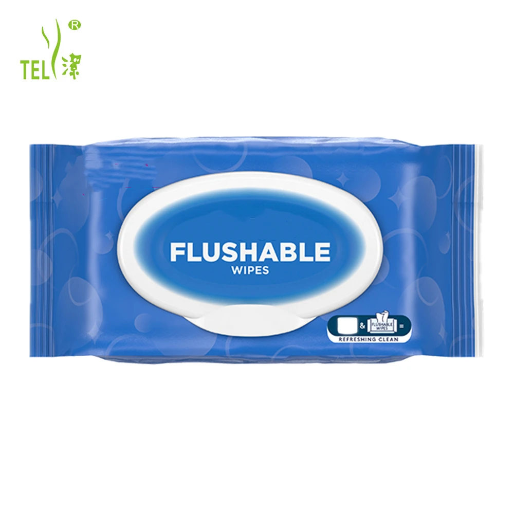 Customized Moist Toilet Paper Biodegradable Flushable wipes