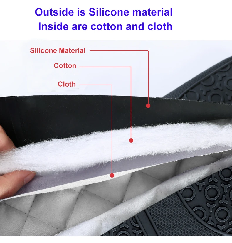 Christmas Double Cotton Rubber Flexible Heat Resistant Kitchen Baking Grill Cooking BBQ Oven Gloves Microwave Silicon Oven Mitts