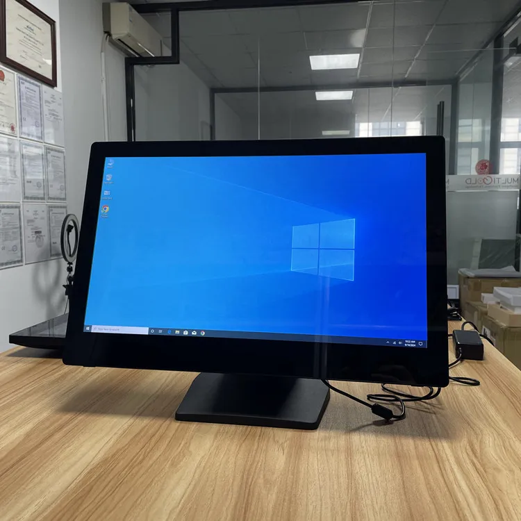 Все в одном 15 6 18 5 21 Дюймов емкостный сенсорный экран wifi rj45 android win11 pos система монитор