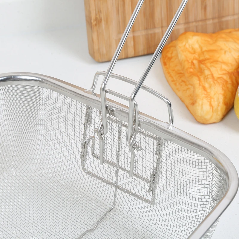 new square shape wire mesh handle basket for USA market
