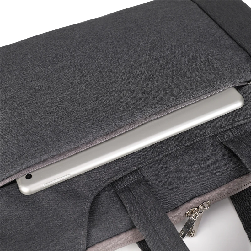 Custom all size tablet computer tote shoulder briefcase pack office conference plain men business work laptop notebook bag