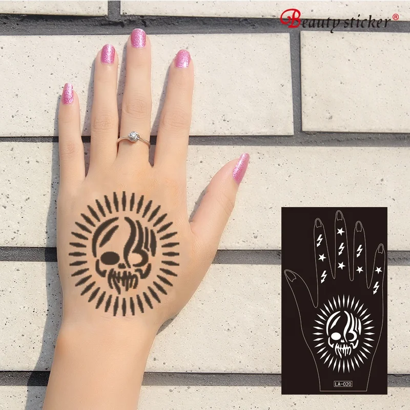 Fashion henna sticker tattoo stencils