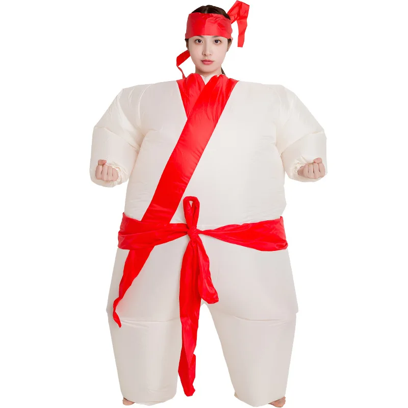 Wholesale New Design Party Fancy Inflatable Costume Funny Halloween Blow up Costume Cosplay Factory Price Adult Sumo Wrestler Su